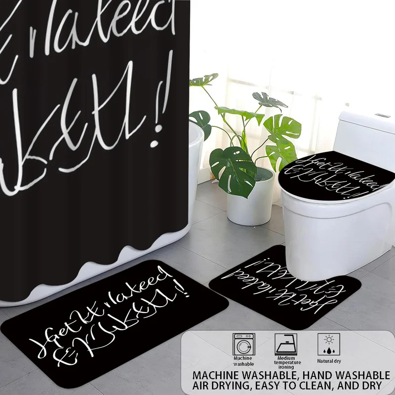 Digitales Badezimmer-Deko-Set „Badezimmerregeln“ Skanto
