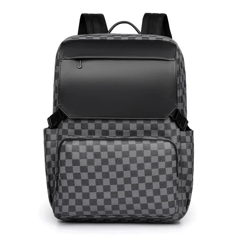 Hochwertiger trendiger Schachbrett-Rucksack Brehn