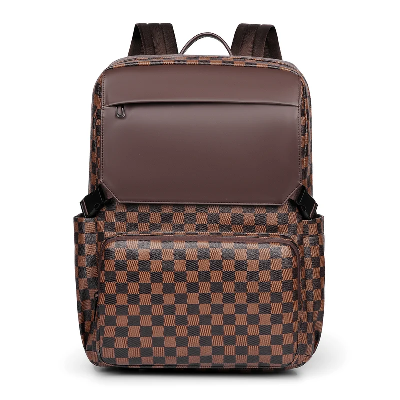 Hochwertiger trendiger Schachbrett-Rucksack Brehn