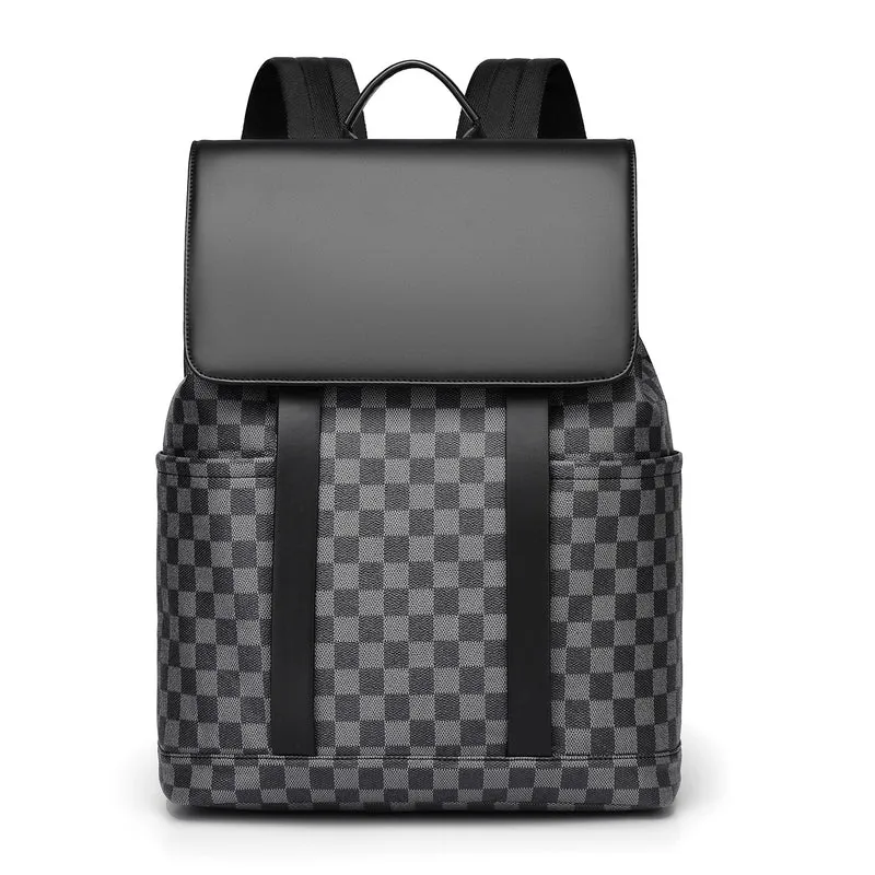 Chic Schachbrettmuster Rucksack Brehn