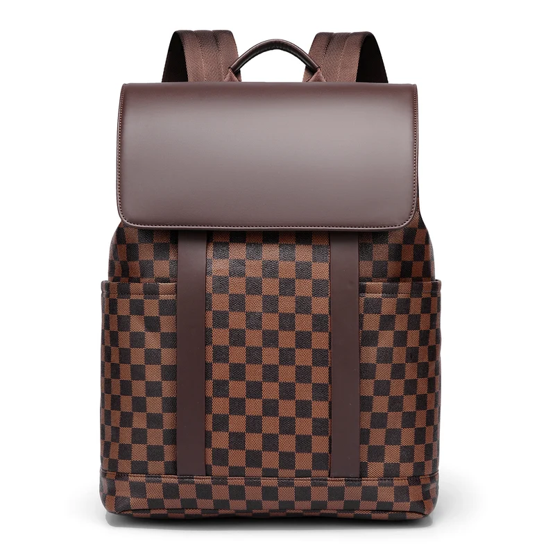 Chic Schachbrettmuster Rucksack Brehn