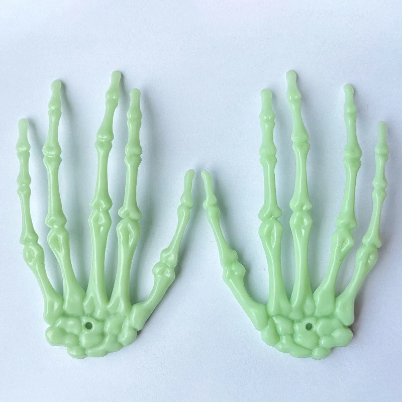 Bewegliche Skelett-Hand Erdspieße für Halloween-Gartendekoration aus wetterfestem Kunststoff