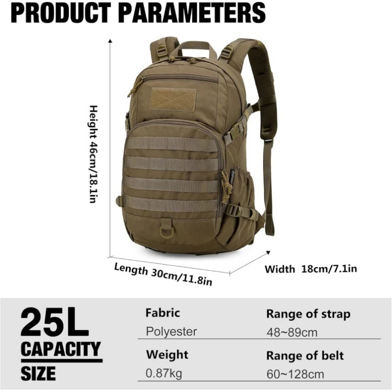 Taktischer Rucksack mit multifunktionalem Stauraum Brehn