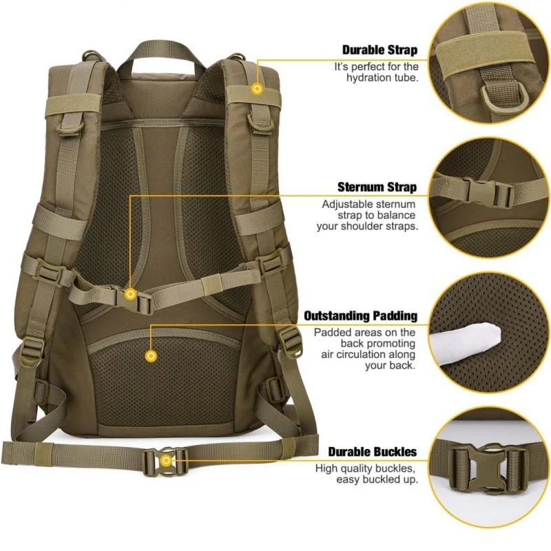 Taktischer Rucksack mit multifunktionalem Stauraum Brehn