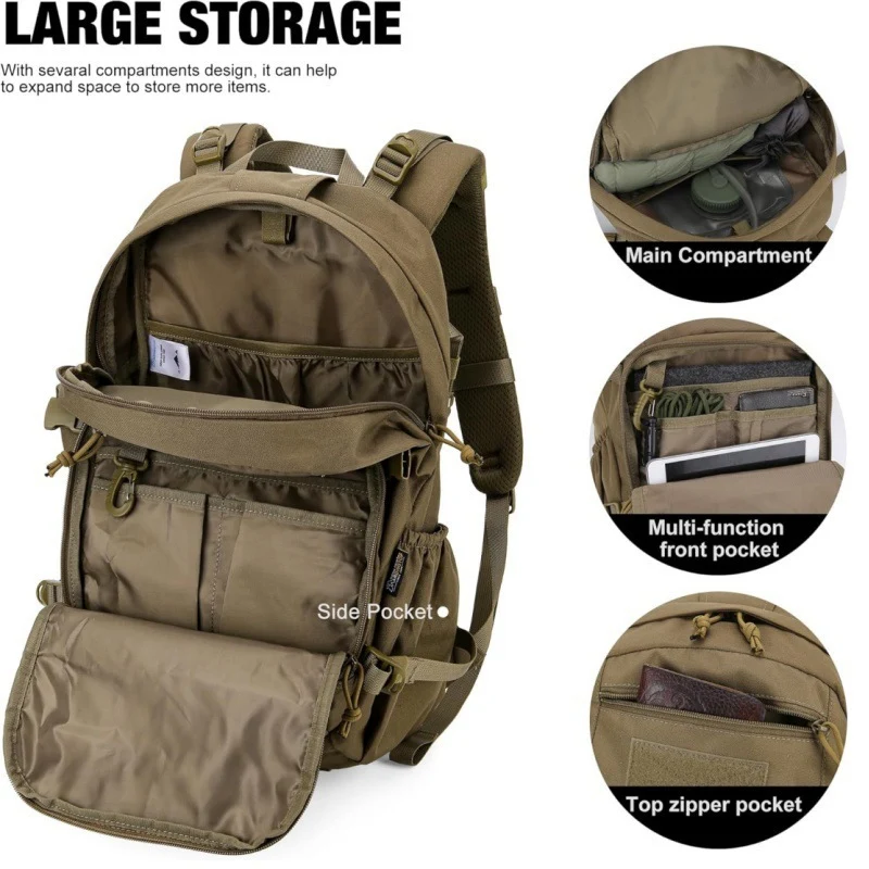 Taktischer Rucksack mit multifunktionalem Stauraum Brehn