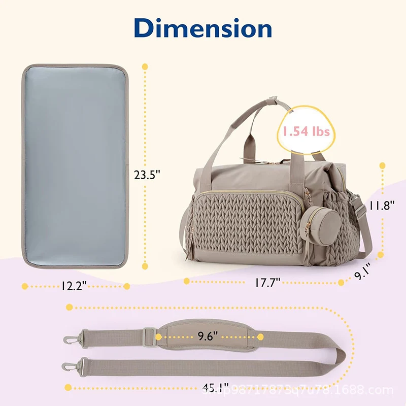 Stylische Mehrfach-Taschen Reise-Duffel-Tasche Brehn