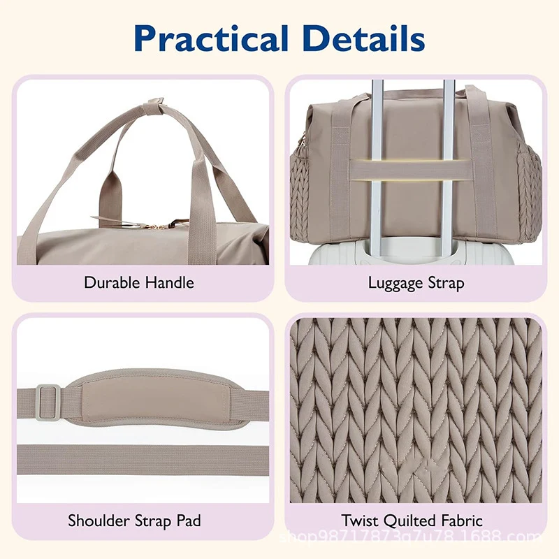 Stylische Mehrfach-Taschen Reise-Duffel-Tasche Brehn