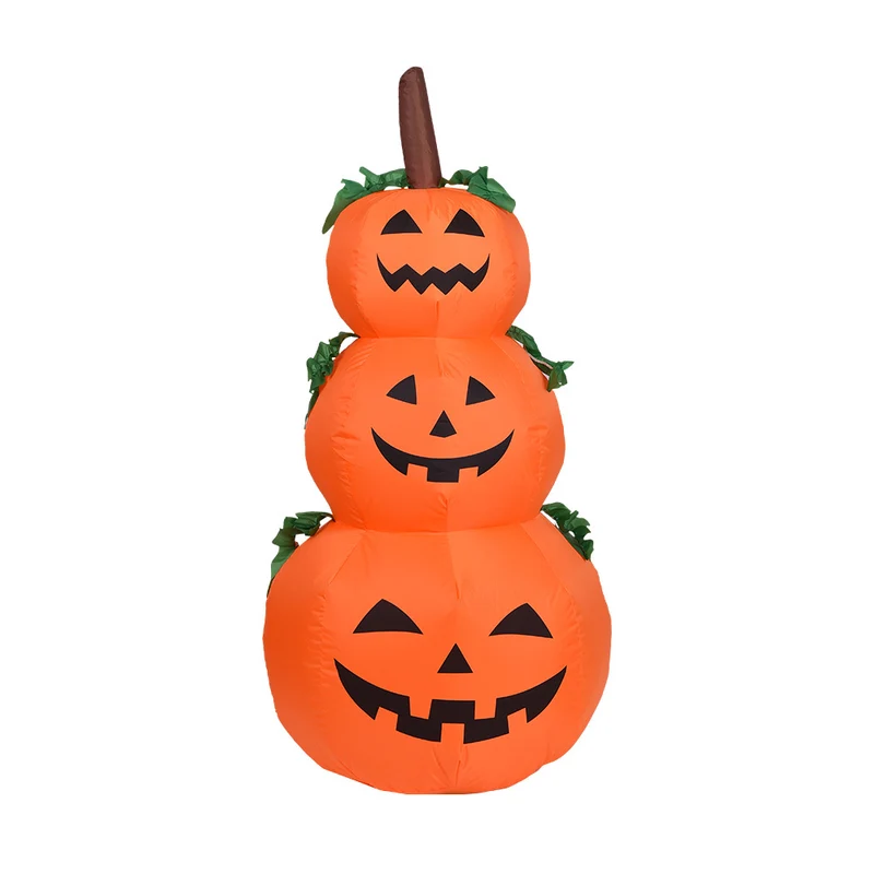 Aufblasbare Halloween-Gartenfigur mit integrierter LED-Beleuchtung und Erdspießen