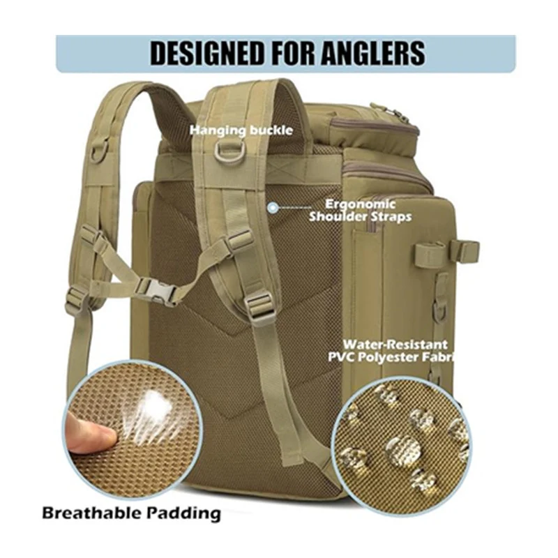 Taktischer Mehrfach-Fächer Angel-Rucksack Brehn