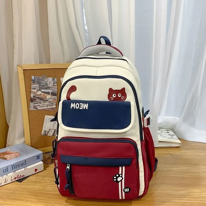 Lustiger katzenmotivierter Schulrucksack Brehn