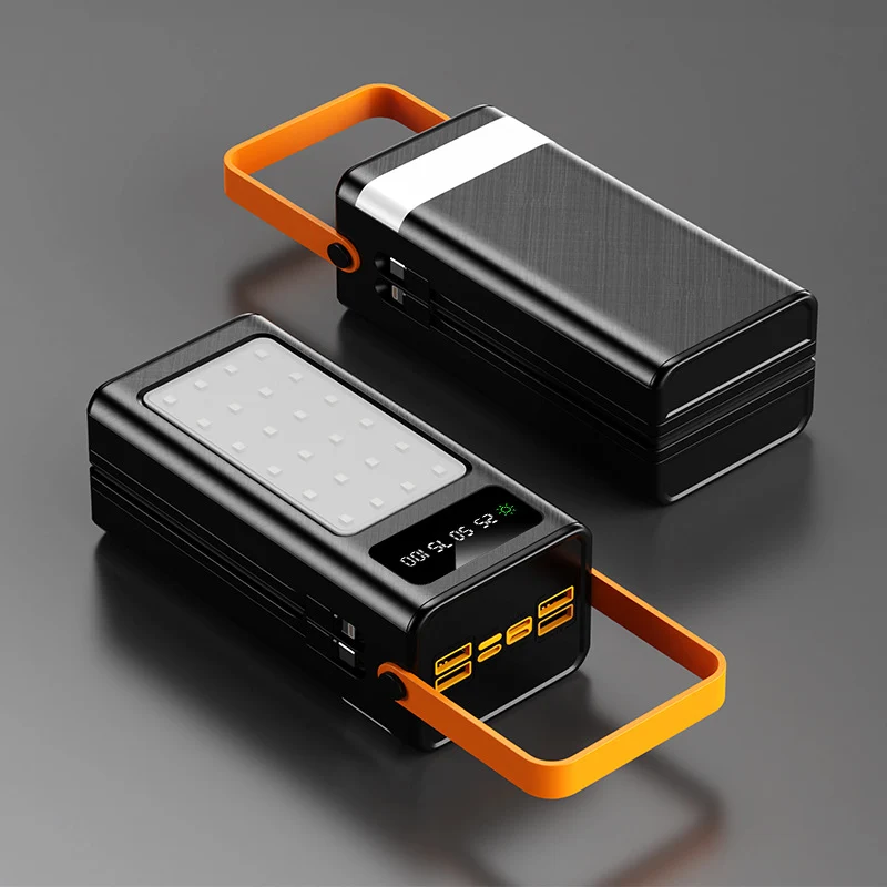 Tragbare Powerbank mit integriertem LED-Licht und Digitalanzeige Skanto