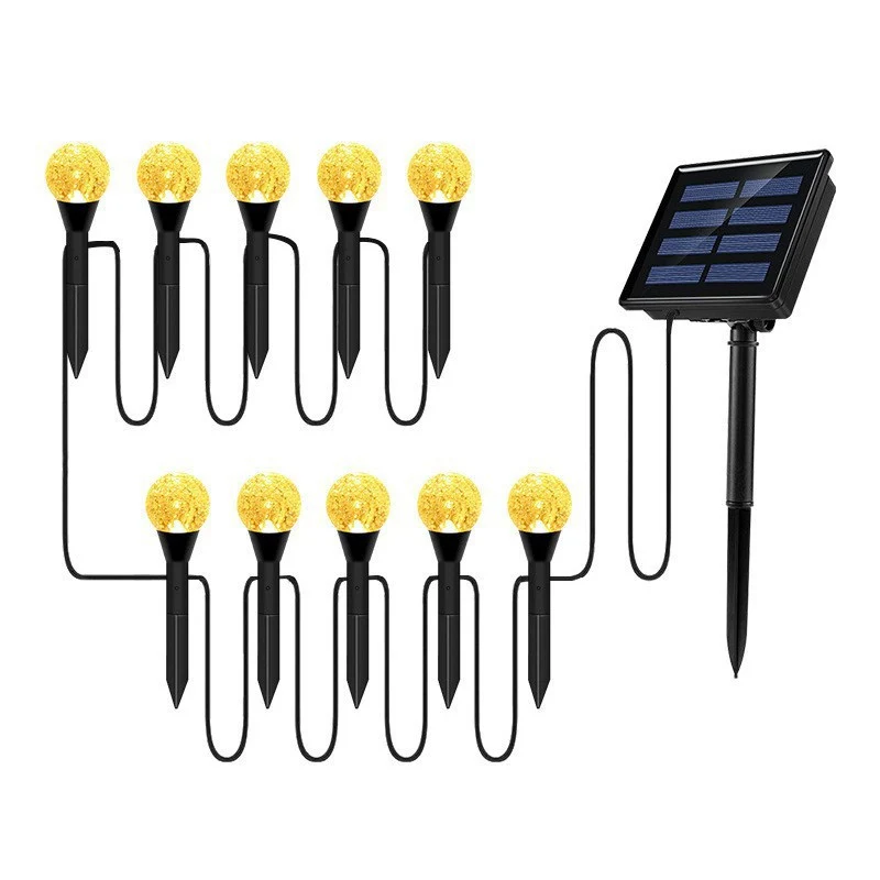 Halbmond Solar-Gartenstecker mit strukturiertem Acryl-Diffusor und warmweißer LED Skanto