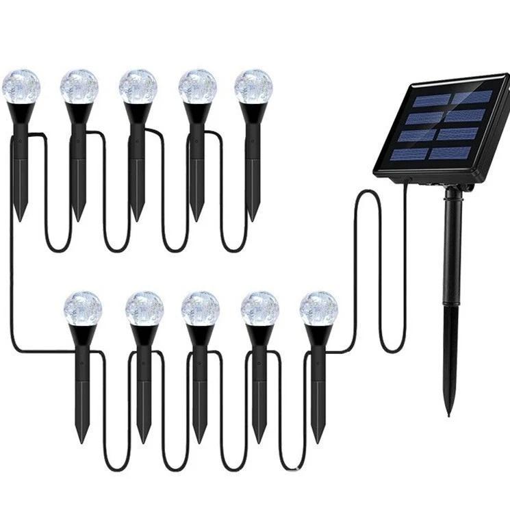 Halbmond Solar-Gartenstecker mit strukturiertem Acryl-Diffusor und warmweißer LED Skanto