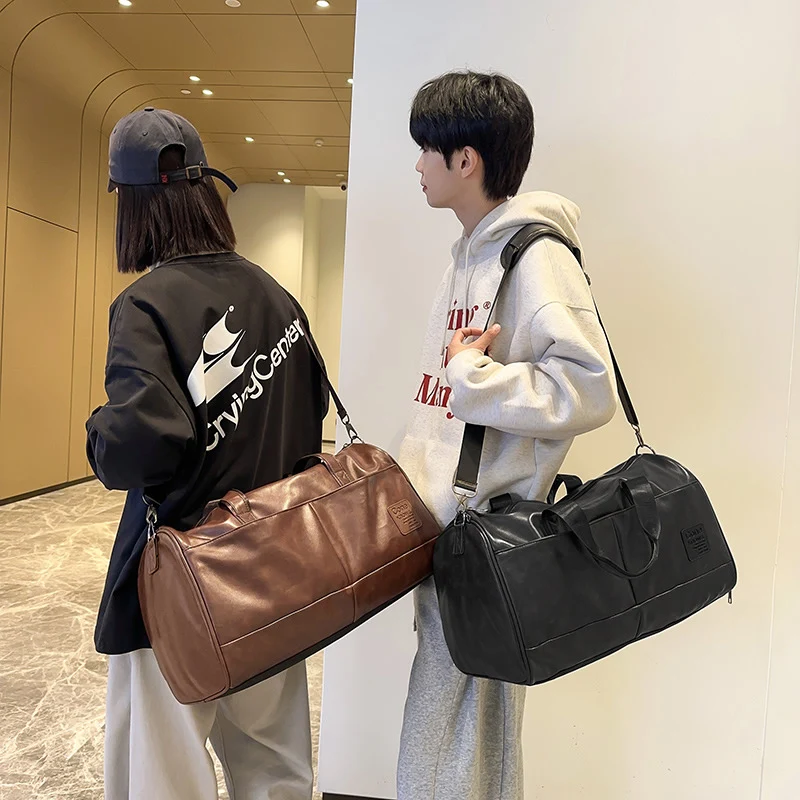 Premium Leder Reise-Duffle Brehn
