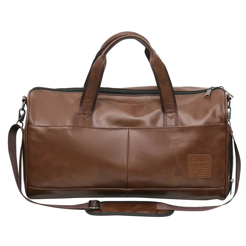 Premium Leder Reise-Duffle Brehn