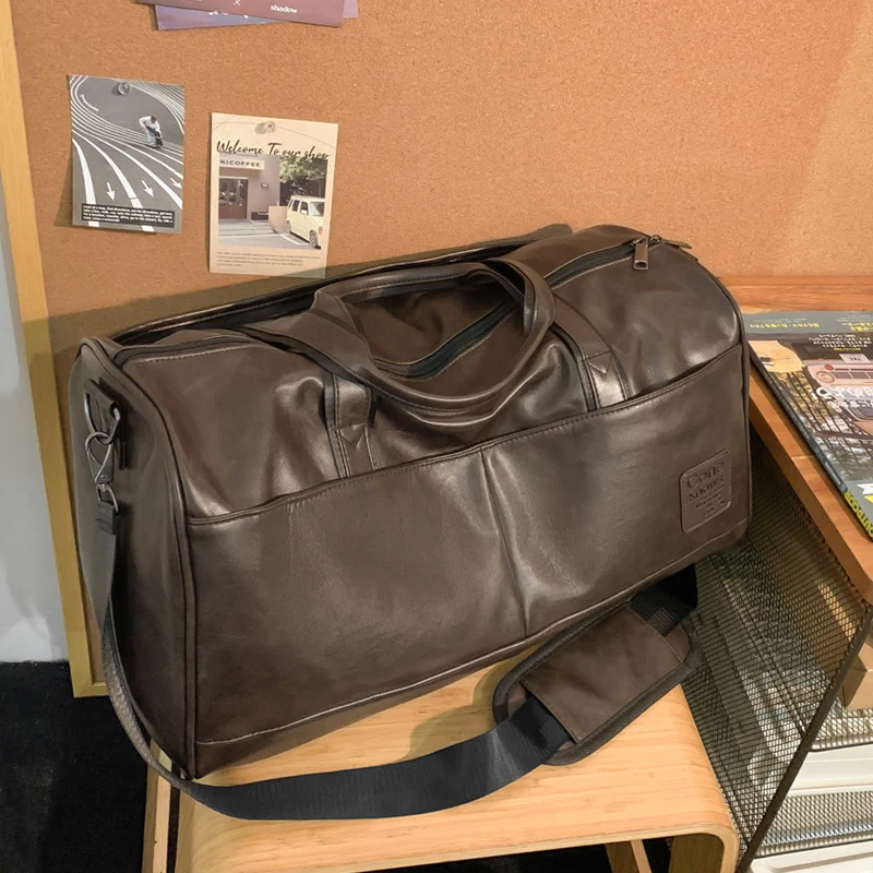 Premium Leder Reise-Duffle Brehn