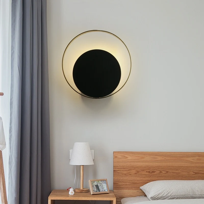 Moderne Dual-Circle Wandlampe