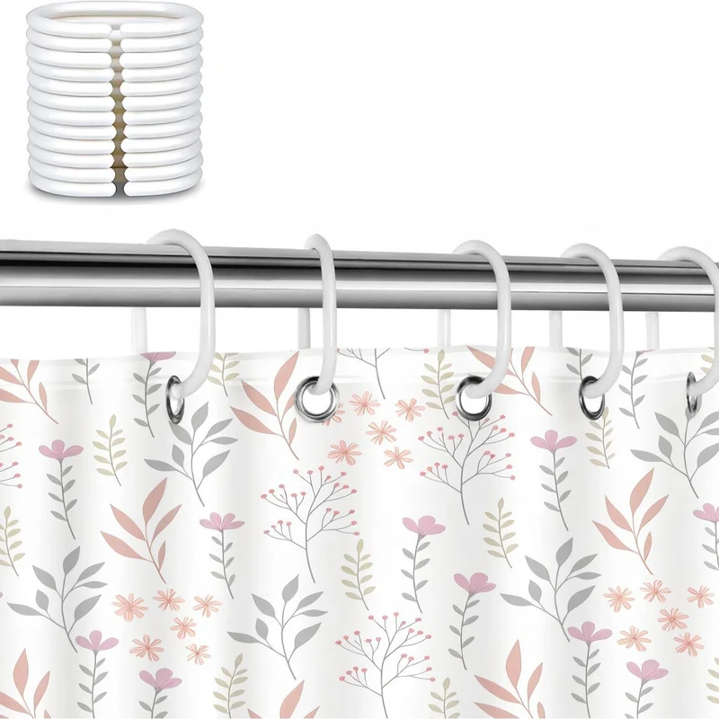 Duschvorhang Skanto mit Blumenmuster