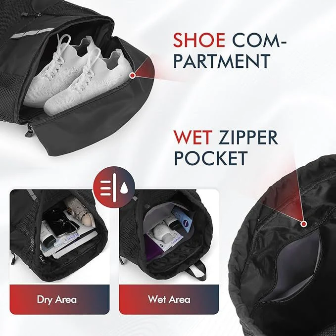 Erweiterbarer Mesh-Gym-Rucksack Brehn