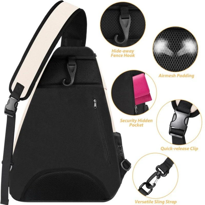 Ergonomischer Tennis Gear Sling Backpack Brehn