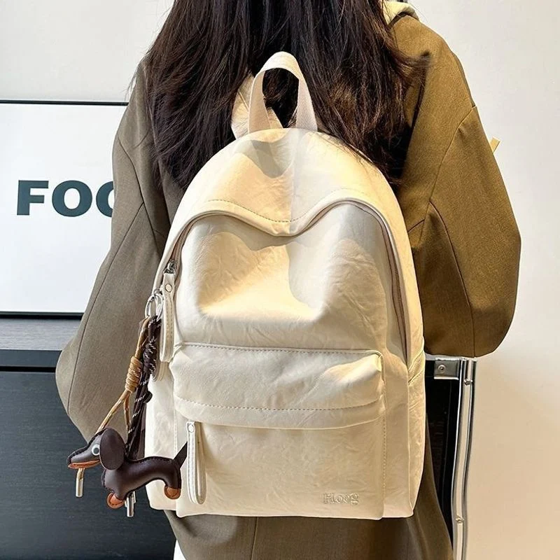 Lässiger Leder Rucksack Brehn