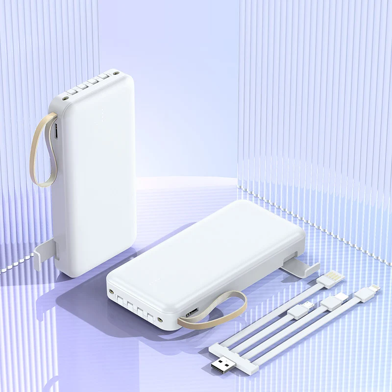 Multifunktionale Powerbank mit integriertem Kabel Skanto