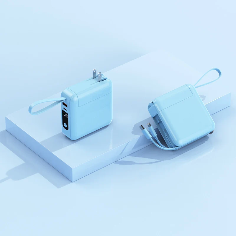 Kompakter Ladeadapter mit integriertem Kabel Skanto