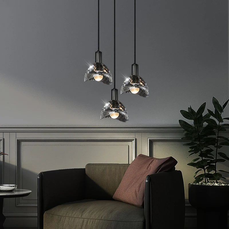 Moderne Kristallglas Pendelleuchte