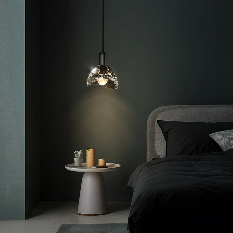 Moderne Kristallglas Pendelleuchte