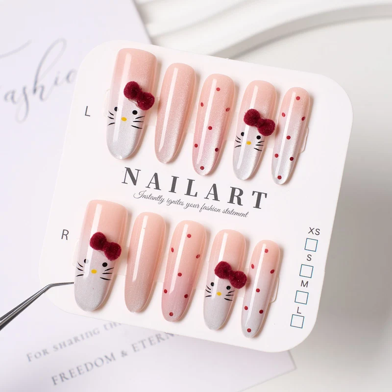 Stylisches Press-On-Nagelset