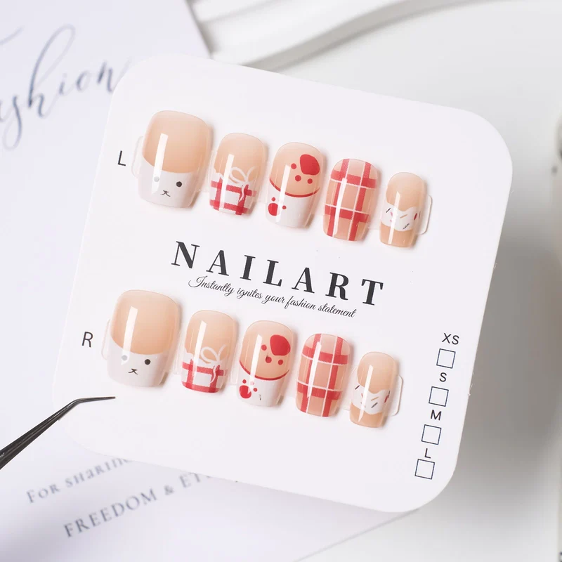 Stylisches Press-On-Nagelset