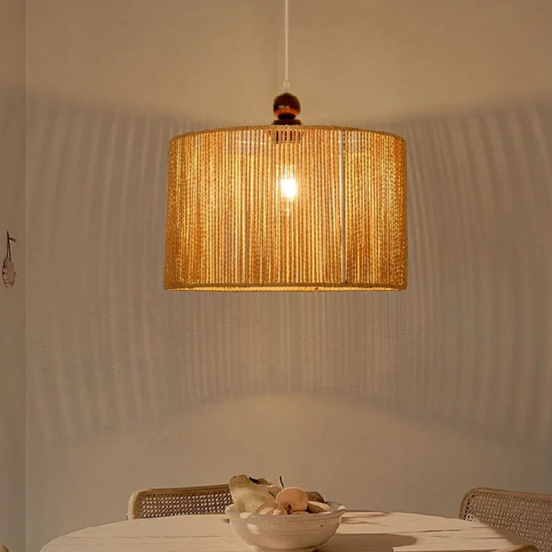 Texturiertes Rattan Pendelleuchte