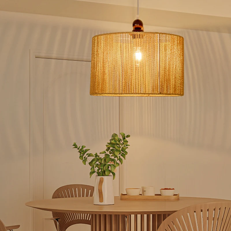 Texturiertes Rattan Pendelleuchte