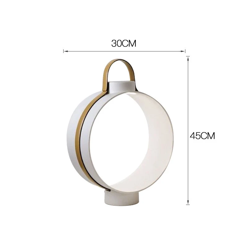 Moderne Kreisförmige Tragbare Tischlampe