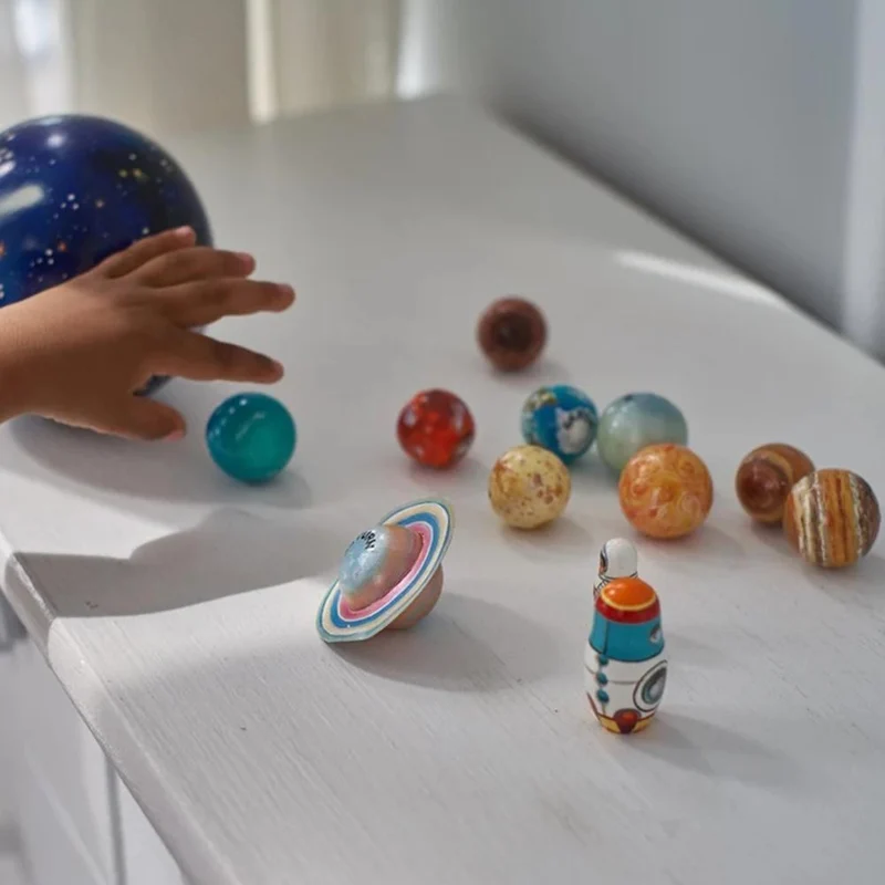 Skanto Holz-Planeten-Set – Lernspielzeug für Kinder
