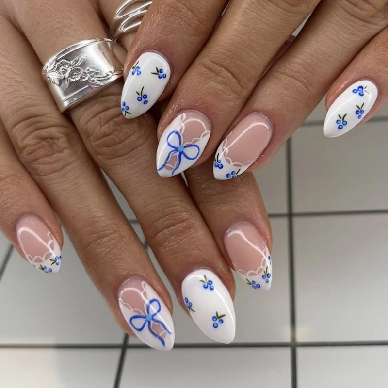 Stylische dekorative Nagelkunst