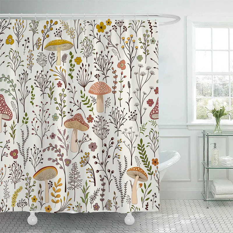 Duschvorhang Skanto mit Blumenkunst