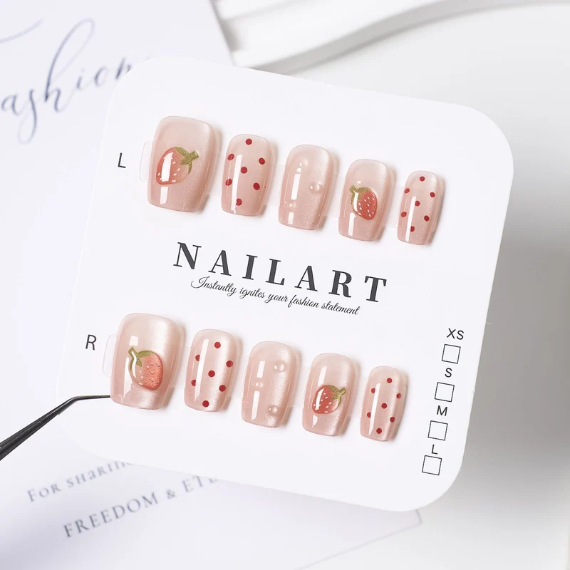 Press-On Leopardenmuster Nagelspitzen