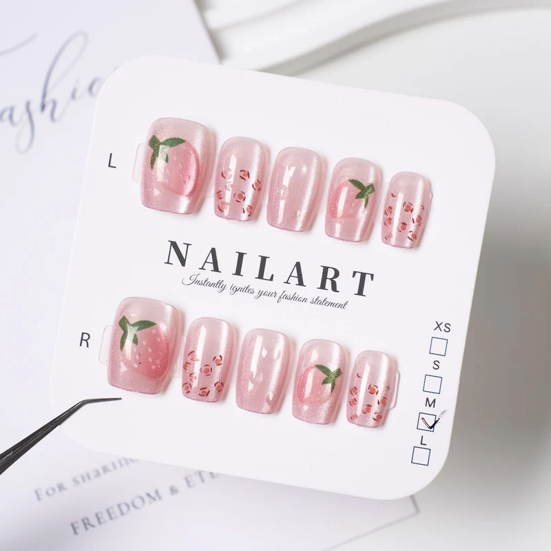 Press-On Leopardenmuster Nagelspitzen