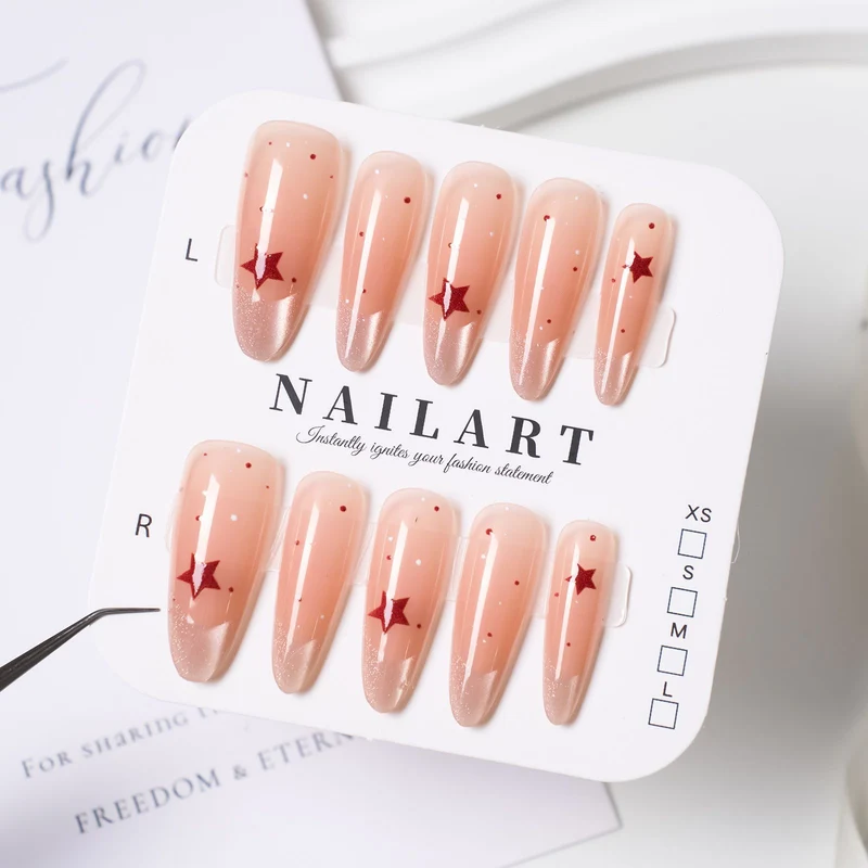 Press-On Leopardenmuster Nagelspitzen