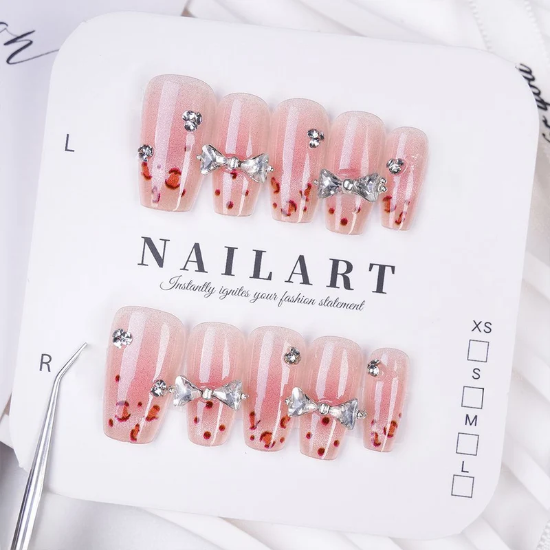 Press-On Leopardenmuster Nagelspitzen