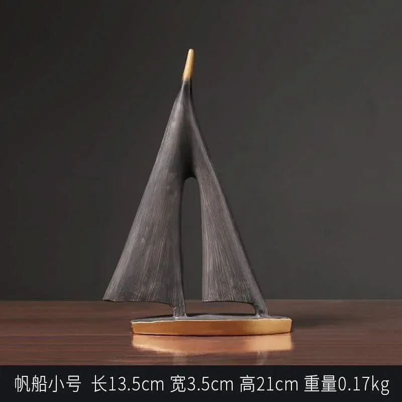 Skanto | Minimalistisches dekoratives Segelboot-Ornament für die Heimdekoration