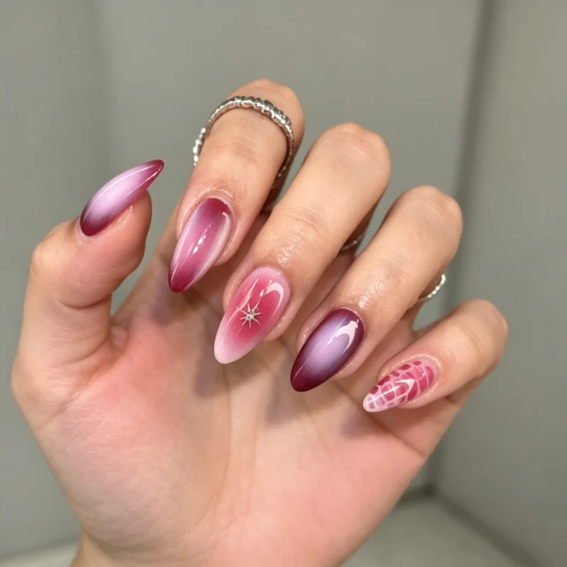 Premium Farbverlauf Nagelveredelungen