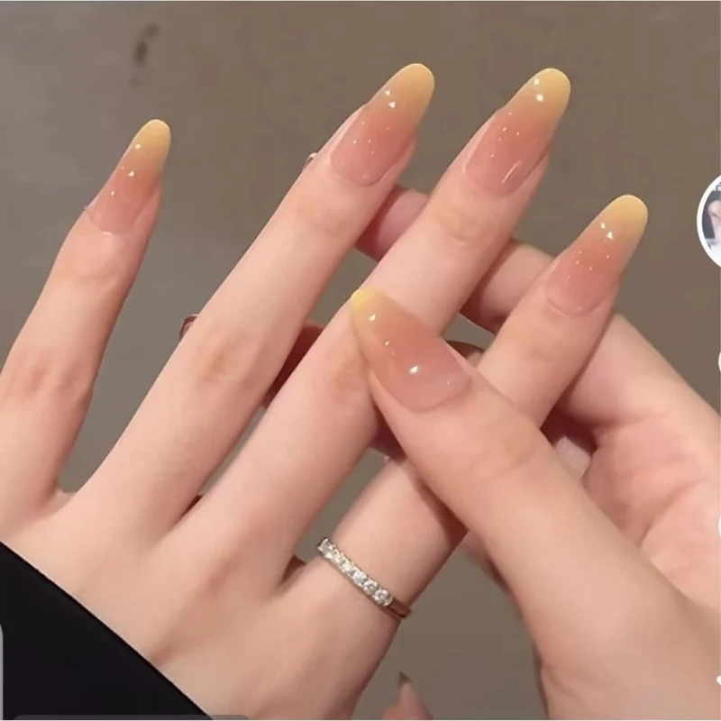 Premium Glänzende Quadratische Press-On Nagelverstärkungen