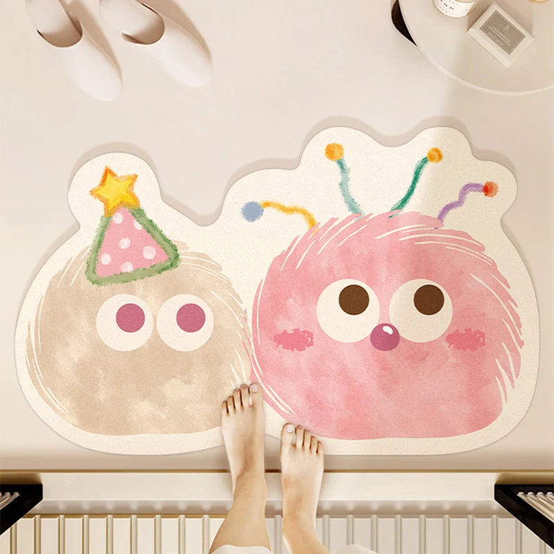 Verspielt Cartoon Blob Badevorleger