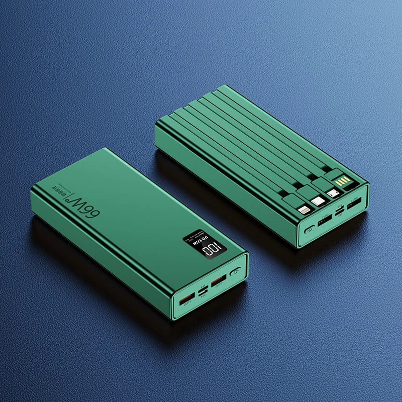 Hochleistungs-Powerbank mit integrierter Schnellladefunktion und digitaler Ladeanzeige Skanto