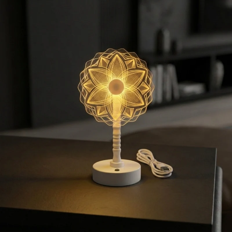 Dekorative LED Tischlampe mit modernem Design