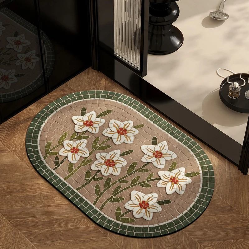 Florales Muster Dekoratives Bereichsmatte