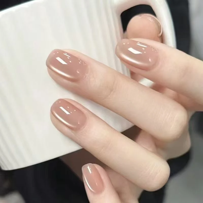 Natürliche glänzende Gel-Nagelerweiterungen