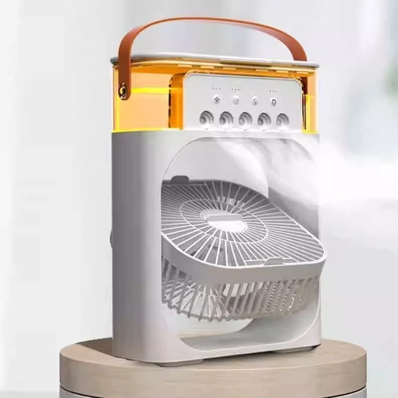 Unisex Tragbarer Luftkühler und Ventilator mit Wassertank, Nebelfunktion und Ledergriff Skanto